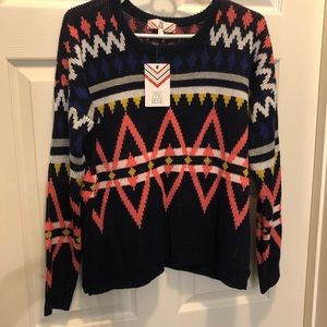 NWT Pink Rose sweater Size Medium